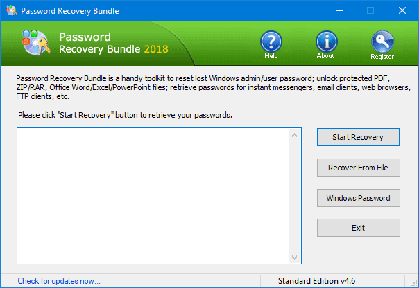 Password Recovery Bundle screen shot