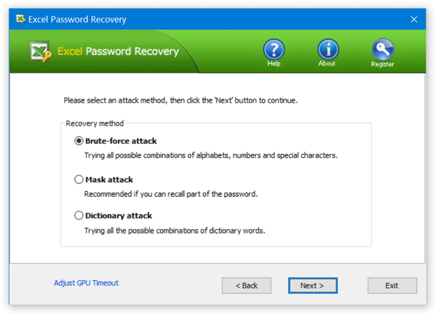 Excel Password Recovery Method
