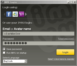 Recover IMVU Login Password