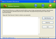 Click to view Opera Password Recovery 1.3 screenshot
