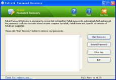 recover forgotten instant messengers passwords used with Paltalk