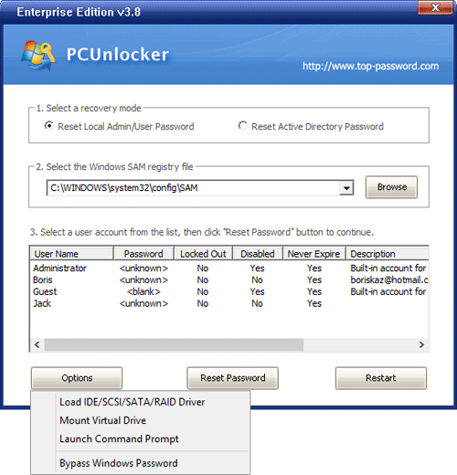 PCUnlocker