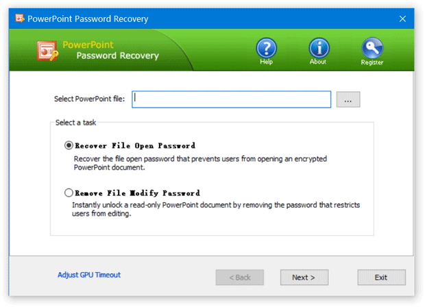 PowerPoint Password Recovery