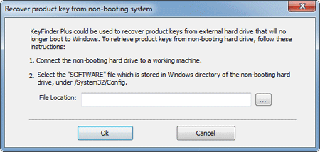 Recover Product Key from Non-booting System
