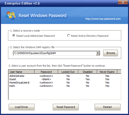 Reset Windows 7 Password