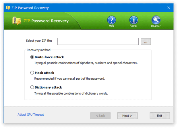 winzip password recovery download