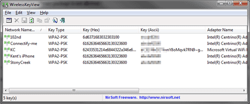 wirelesskeyview