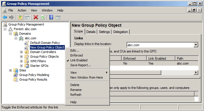 How to Directory Policy in Windows Server 2008 | Recovery