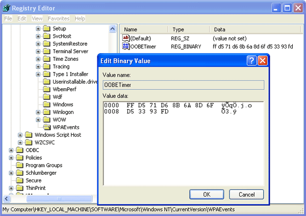 hur man ändrar registerinställningar i hela Windows XP