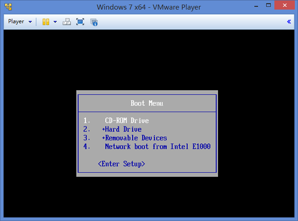 vmware-boot-menu