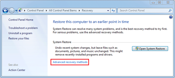 how to factory reset windows 7 without cd