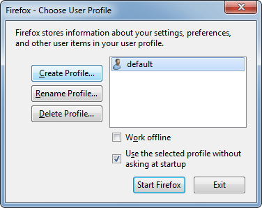 firefox-profile-manager