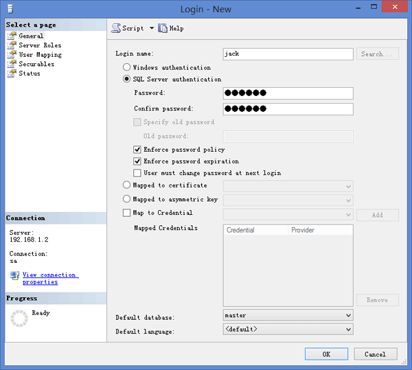 new-sql-server-login