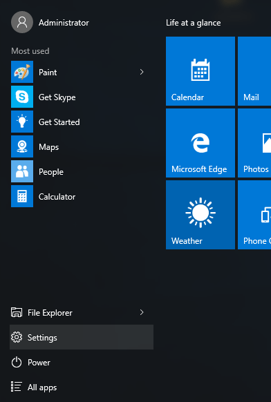 windows-10-start-menu