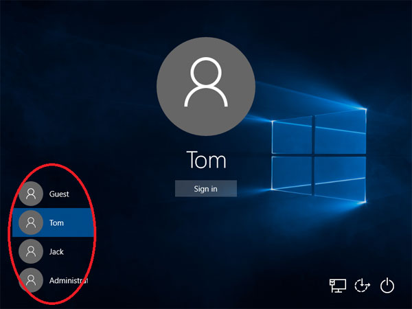 Make Windows 10 8 Show All User Accounts On Login Screen Password Recovery