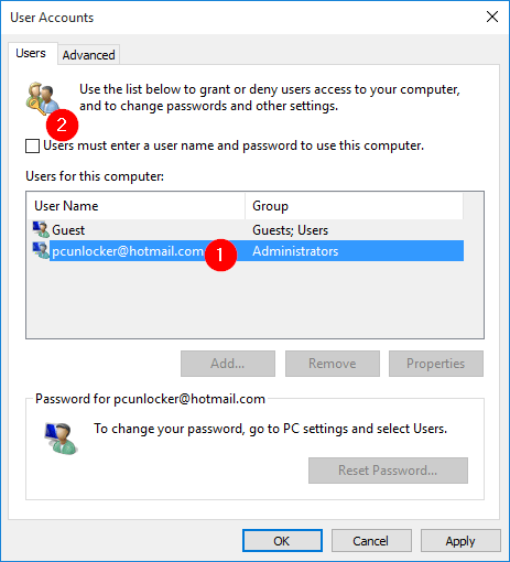 how to turn on automatic logon in windows