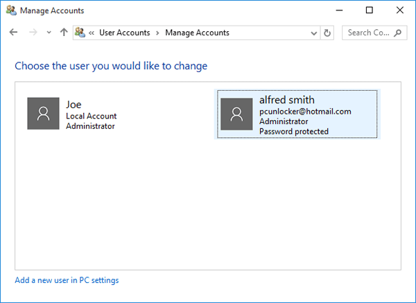 select-microsoft-account