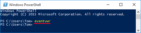 open-event-in-powershell