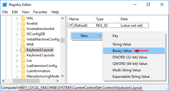 new-binary-value