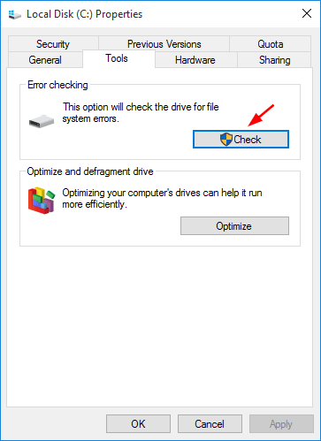 scandisk is an error-checking utility