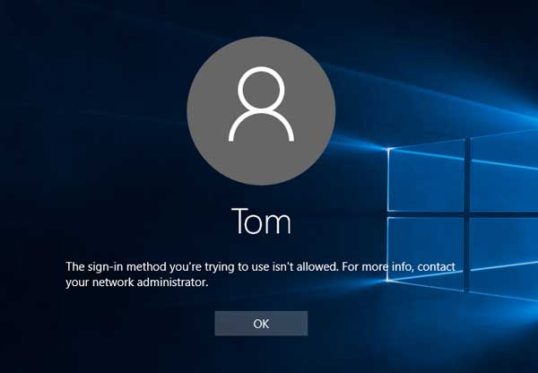 domain windows 10 auto login