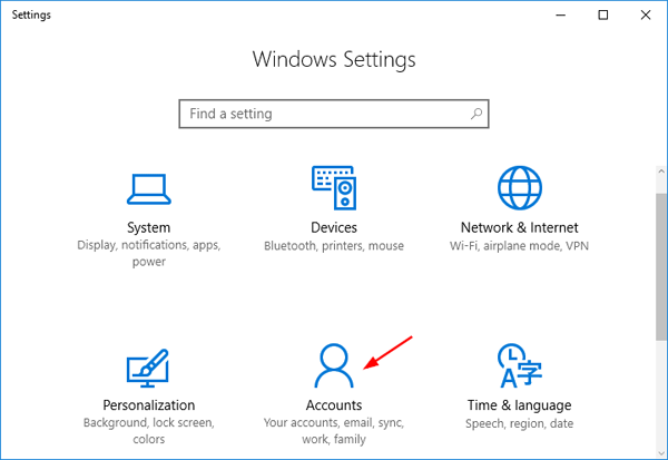 how to change the main microsoft account on windows 10