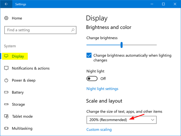 How To Change Dpi Scaling Settings In Windows 10 Password Recovery