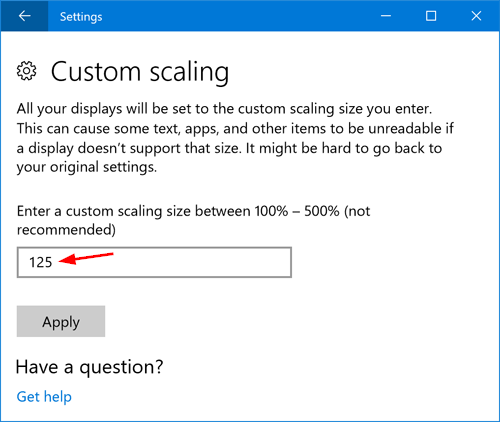 How To Change Dpi Scaling Settings In Windows 10 Password Recovery