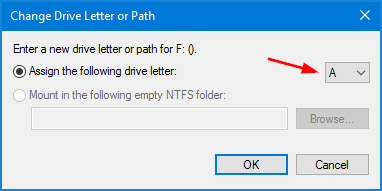 have to assign drive letter every time