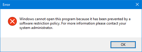 prevented-by-software-restriction-policy