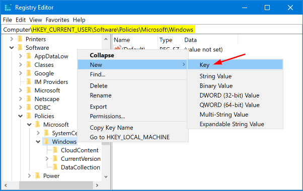 create-explorer-registry-key
