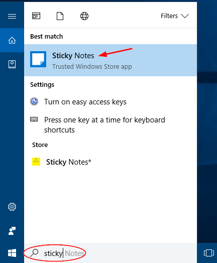 search-sticky-notes-in-cortana
