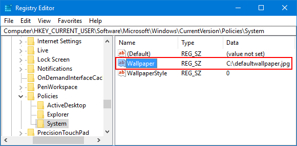 Set A Default Background Wallpaper For Windows 10 Desktop Password Recovery