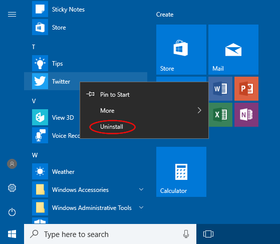 uninstall-apps-from-windows-10-start