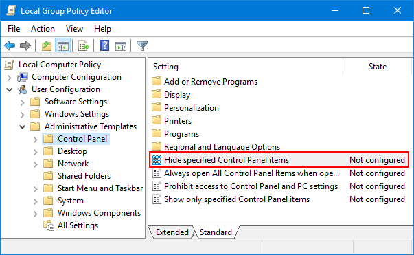 windows 2008 group policy remove administrative tools start menu