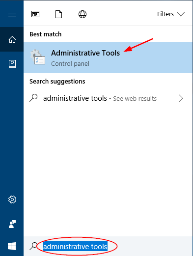 search-administrative-tools