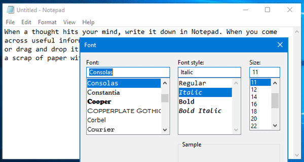 how to find notepad on windows 10