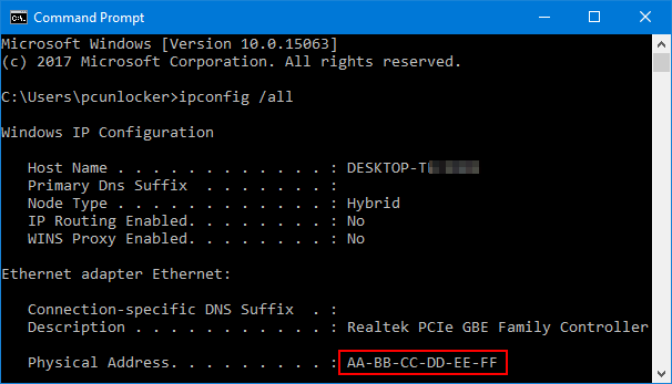 change mac address windows 7