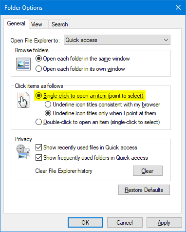 clique duas vezes apenas no Windows Explorer