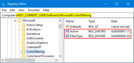 How To Turn On Off Color Filters In Windows 10 Password Recovery
