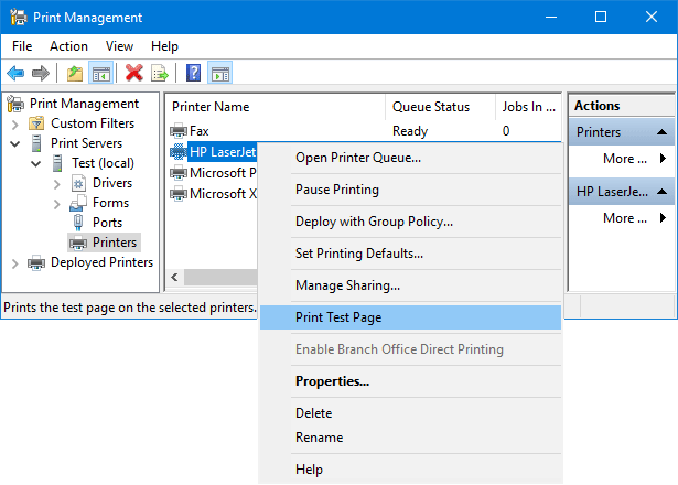 remove printer command line