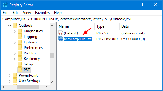 how to increase the outlook attachment size limit
