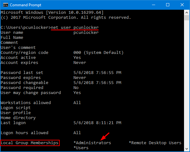 how to check admin rights in windows 7