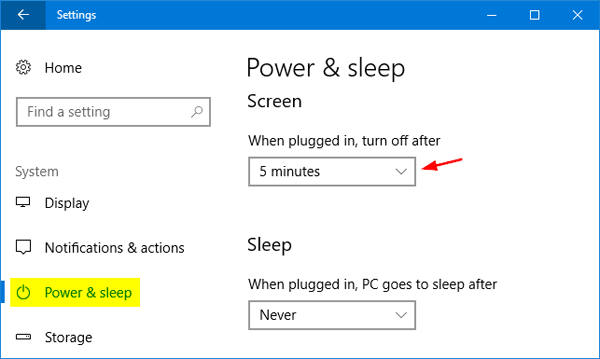 prioriteit knal Sta op Configure When to Turn Off Screen in Windows 10 | Password Recovery
