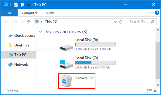 7 Ways to Open Recycle Bin in Windows 10 | Password Recovery