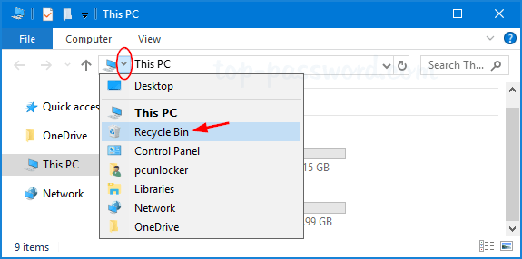 recycle bin computer icon