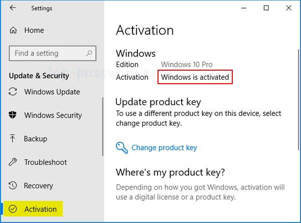 4 Ways to Check If Your Windows 10 Is Activated  Password Recovery