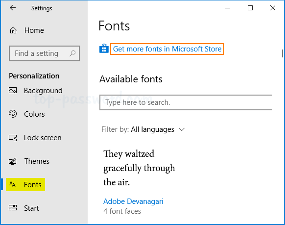 how to download fonts pc