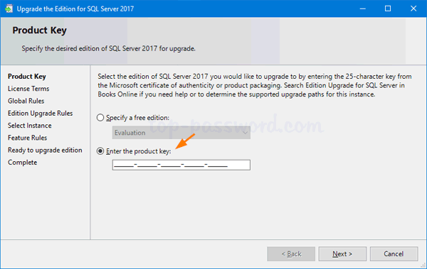 How To Change Product Key For Sql Server 2017 2016 2014