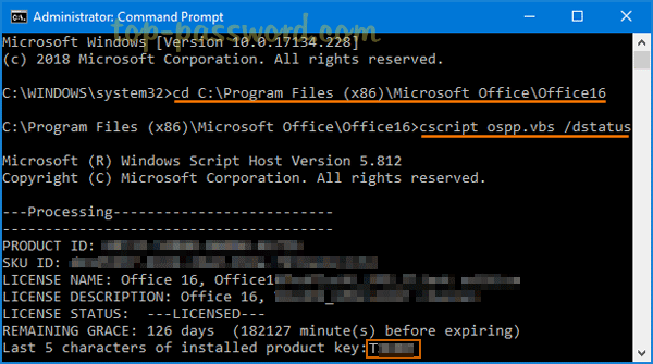 How To Remove License Product Key For Office 19 16 13 Password Recovery